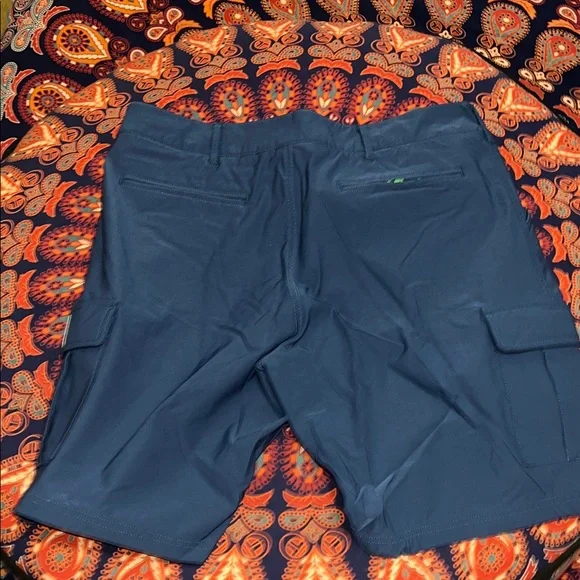 Premium Navy Cargo Shorts for Men Grateful Dead Section 119 - Picture 4 of 4